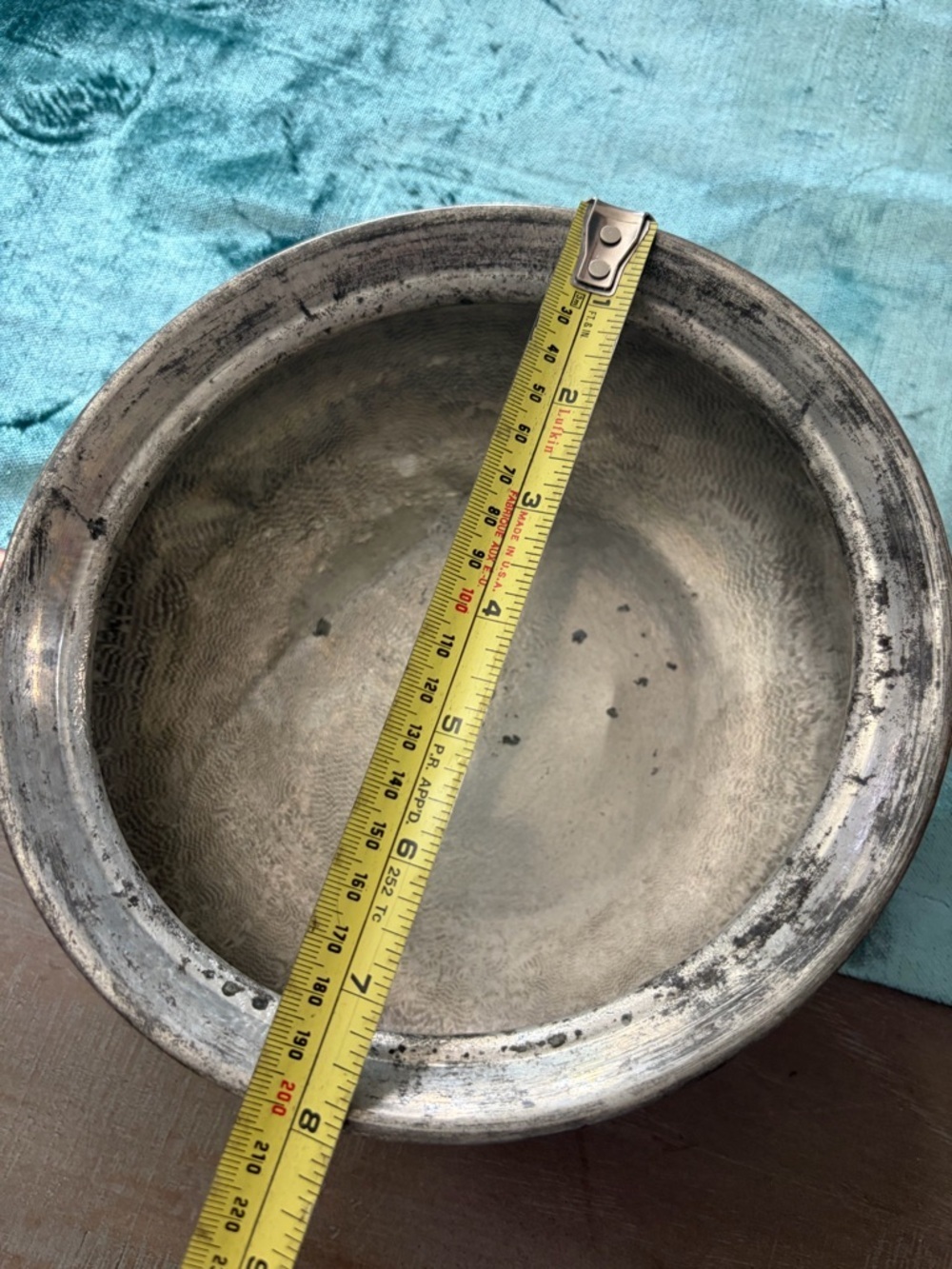 Copper Saucepan with Wooden Handle - Copper Finish Italian vintages - Picture 3 of 6